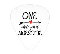 Un año entero de púas de guitarra increíbles, paquete de 12 púas para bajo de guitarra