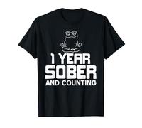 Un Año Sobrio Y Contando Orgulloso Hito De Recupero Camiseta