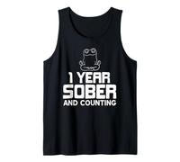 Un Año Sobrio Y Contando Orgulloso Hito De Recupero Camiseta sin Mangas