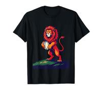 Un audaz león Rojo se Levanta desenfrenado Camiseta