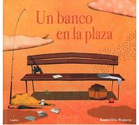 un banco En La Plaza (Rosa y manzana)