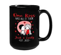 Un Beso Fue Todo Lo Que Se Necesitó Tazón Graciosa Tazas De Regalo Novedad Tazón De Café Regalos Divertidos Para Colegas Amigos Novios 330Ml