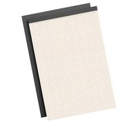 Un bloc de papel cuadriculado de 4 80 hojas con parte trasera de cartón, cuadrícula, perforaciones fáciles de arrancar, blocs de notas gráficas para la escuela