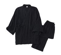 un-brand Kimono japonés para Hombre, Suelto, Informal, para el hogar, Pijamas, Ropa de Dormir, Talla M O35