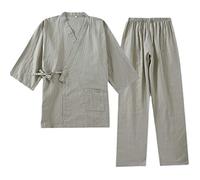 un-brand Traje de Pijama Antiguo de algodón Hanfu de Kimono japonés para Hombre, Ropa Zen de Talla Grande, Ropa taoísta (Talla M, Z)