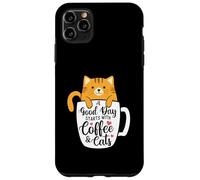 Un Buen día Comienza con café y Gatos - Amante del café de la mañana Carcasa para iPhone 11 Pro MAX