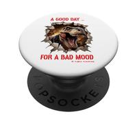 Un Buen día para el Mal Humor de Dinosaurio PopSockets PopGrip Adhesivo