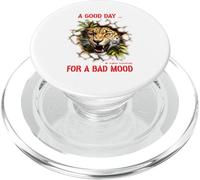 Un Buen día para el Mal Humor de Leopardo PopSockets PopGrip para MagSafe