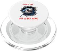 Un Buen día para el Mal Humor del tiburón declaración de Humor PopSockets PopGrip para MagSafe