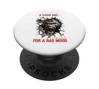 Un Buen día para el Mal Humor Gorila declaración de Humor PopSockets PopGrip Adhesivo