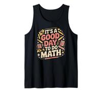 Un Buen día para Hacer matemáticas Amante de la Escuela Stem Student Camiseta sin Mangas