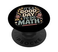 Un Buen día para Hacer matemáticas Amante de la Escuela Stem Student PopSockets PopGrip Adhesivo