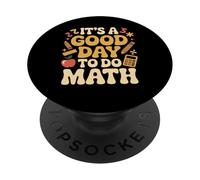 Un Buen día para Hacer matemáticas Amante de la Escuela Stem Student PopSockets PopGrip Adhesivo
