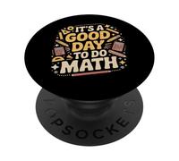 Un Buen día para Hacer matemáticas Amante de la Escuela Stem Student PopSockets PopGrip Adhesivo