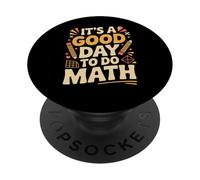 Un Buen día para Hacer matemáticas Amante de la Escuela Stem Student PopSockets PopGrip Adhesivo