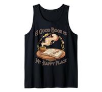 Un Buen Libro es mi Lugar Feliz - Amantes de la Lectura Camiseta sin Mangas