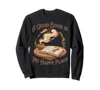 Un Buen Libro es mi Lugar Feliz - Amantes de la Lectura Sudadera