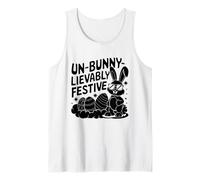 Un Bunny probablemente festivo de caza de chocolate con huevos de Pascua Camiseta sin Mangas
