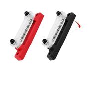 Un bus de barco cubierto, 12V M6 Stud Positivo Negativo Barra de Distribución de Energía Bloque 150A Multicolor 5/6 Piezas(5P Black Red)
