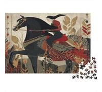 Un Caballero a Caballo, de Estilo Pastoral Rompecabezas Puzzle,70x50cm/1000pcsAdulto Juego Educativo Decoración del Hogar