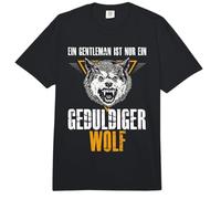Un Caballero es Solo un Lobo Paciente. Comfort Colors Adult Heavyweight T-Shirt