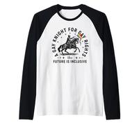 Un caballero gay para los derechos de los homosexuales Camiseta Manga Raglan