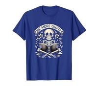 Un capítulo más Divertido Libro de Lectura Esqueleto Ratones de Biblioteca Camiseta, Hombre, Azul Real, XXL