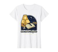 un capítulo más (The Biggest Bookworm COZ Late Night Reader Camiseta gráfica económica, Mujer, Blanco, XL
