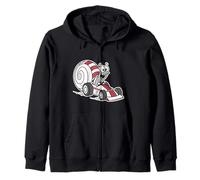 Un Caracol Lindo está conduciendo un Coche de Carreras. Caracol de Carreras Sudadera con Capucha