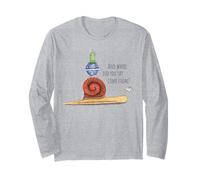 Un caracol y un extraterrestre. Diseños decorativos con humor. Manga Larga
