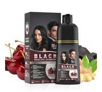 - Un champú para el color del cabello de plantas negras | Tinte para el cabello 500 ml champú vegetal para el cabello contra las canas para hombres y mujeres, hidratante, aplicación de salón