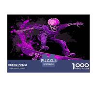 Un Cheval squelette Puzzle Juguete Educhativo Decoración Familiar 1000 Piezas cráneo Puzle Juguetes Desafiantes Entretenimiento Creativo para Adultos Y Niños 38x26cm/1000pcs