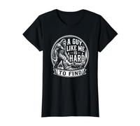 Un Chico como yo es difícil de Encontrar Divertido Bigfoot Forest Hiking Camiseta gráfica económica, Mujer, Negro, XL