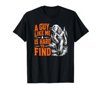 Un Chico como yo es difícil de Encontrar Divertido Bigfoot Forest Hiking Camiseta gráfica económica, Hombre, Negro, L