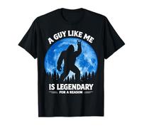 Un Chico como yo es Legendario por una razón Bigfoot Rock On Camiseta