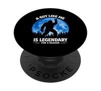 Un Chico como yo es Legendario por una razón Bigfoot Rock On PopSockets PopGrip Adhesivo
