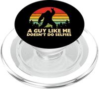 Un Chico como yo no Hace Selfies Bigfoot Sasquatch Rock On PopSockets PopGrip para MagSafe