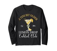 Un Club de cócteles Lemon Drop Martini Tini un Poco más Antiguo Manga Larga