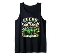 Un Coche de Lucky in The Fast Lane, Listo para el Día de la Carrera Camiseta sin Mangas