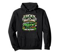 Un Coche de Lucky in The Fast Lane, Listo para el Día de la Carrera Sudadera con Capucha