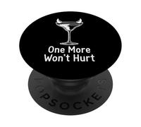 Un cóctel Divertido de coctelería de Bartender One More Won'T Hurt PopSockets PopGrip Adhesivo