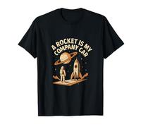 Un cohete es mi empresa Espacio de coche Comic Gráfico Camiseta