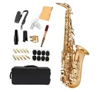 Un Conjunto Completo De Materiales De Latón Para Los Instrumentos De Saxofón Alto Dorado.