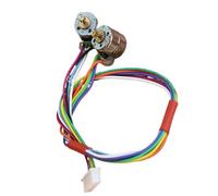 Un conjunto de micromotor paso a paso de 8 mm, pequeño motor paso a paso eléctrico de 2 fases y 4 cables de precisión con cable de conexión de engranaje de cobre