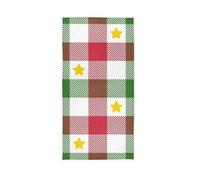 Un Conjunto de Patrones navideños a Cuadros sin Costuras Toallas de Mano Decoración Cocina Plato Toalla Toalla de baño 30 x 15 Pulgadas para Playa Invitado Hotel SPA Gimnasio Deporte Y
