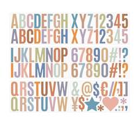 Un Conjunto De Seis Páginas De Números De Casa for Pegar En El Exterior Números De Dirección Alfanuméricos De 2,5 Pulgadas for Buzón, Lo Que Los Hace Más Personalizados Y Reconocibles(Morandi color)