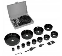 Un conjunto de sierras de corona para tableros de yeso y madera de 19-127 mm