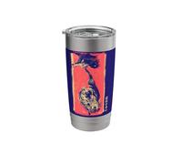 Un corazón cambiante. Escrito en símbolos japoneses. Vaso térmico de acero inoxidable de doble pared