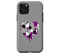 Un Corazón De Corazones Asexual Orgulloso De Amar Carcasa para iPhone 11 Pro