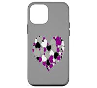 Un Corazón De Corazones Asexual Orgulloso De Amar Carcasa para iPhone 12 mini